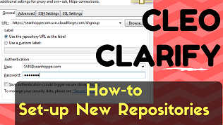 Youtube video of Creating a new SVN repository location in Cleo Clarify