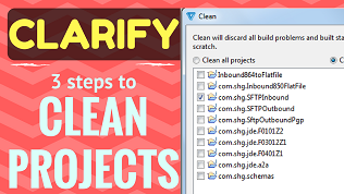 Youtube video of Cleaning Cleo Clarify Eclipse Workspace Projects, Packages, Objects