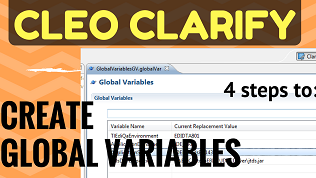 How To Create Cleo Clarify Global Variables Objects Youtube video